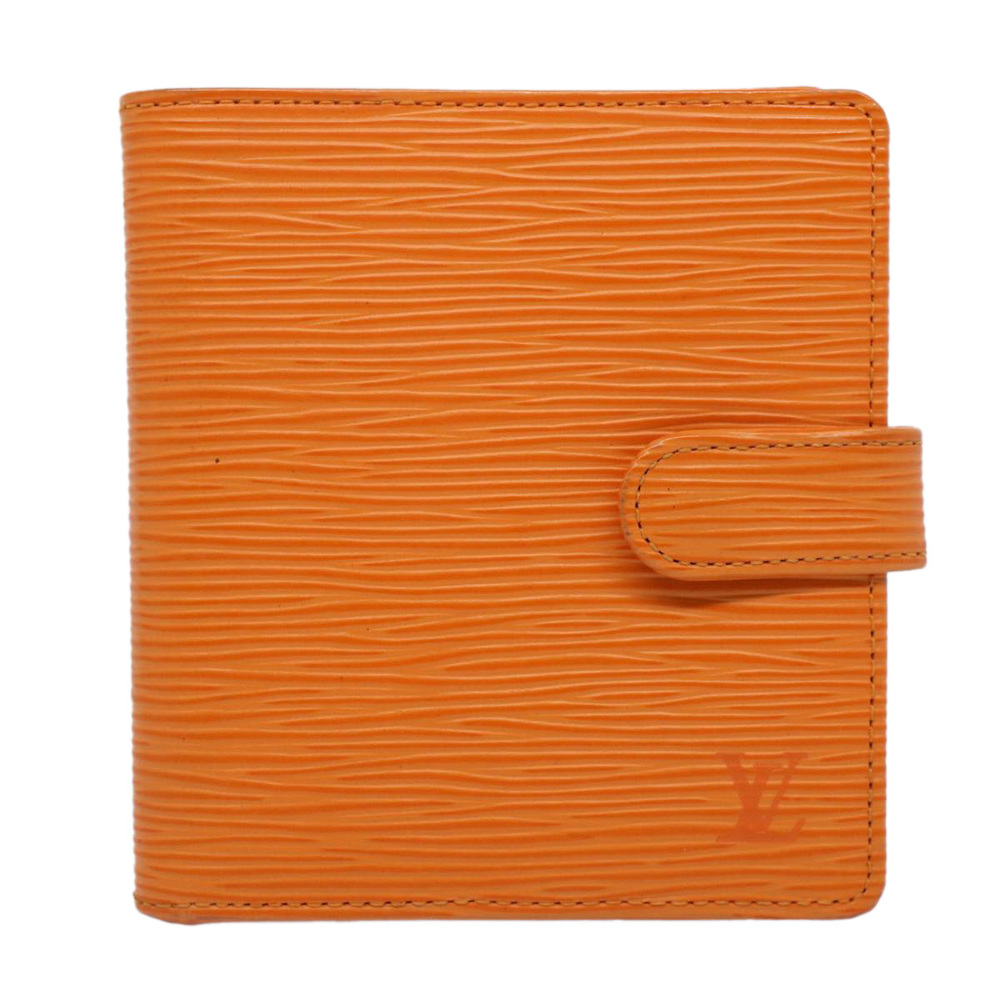 LOUIS VUITTON Epi Porte Billets Compact Bifold Wallet Mandarin M6355H Auth 58865 - Picture 13 of 16